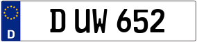 Trailer License Plate